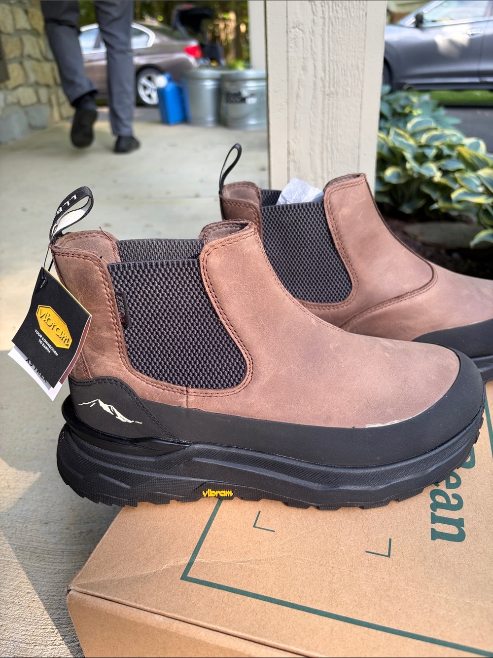 L.L. Bean Men's Brown Chelsea Rain & Snow Boots